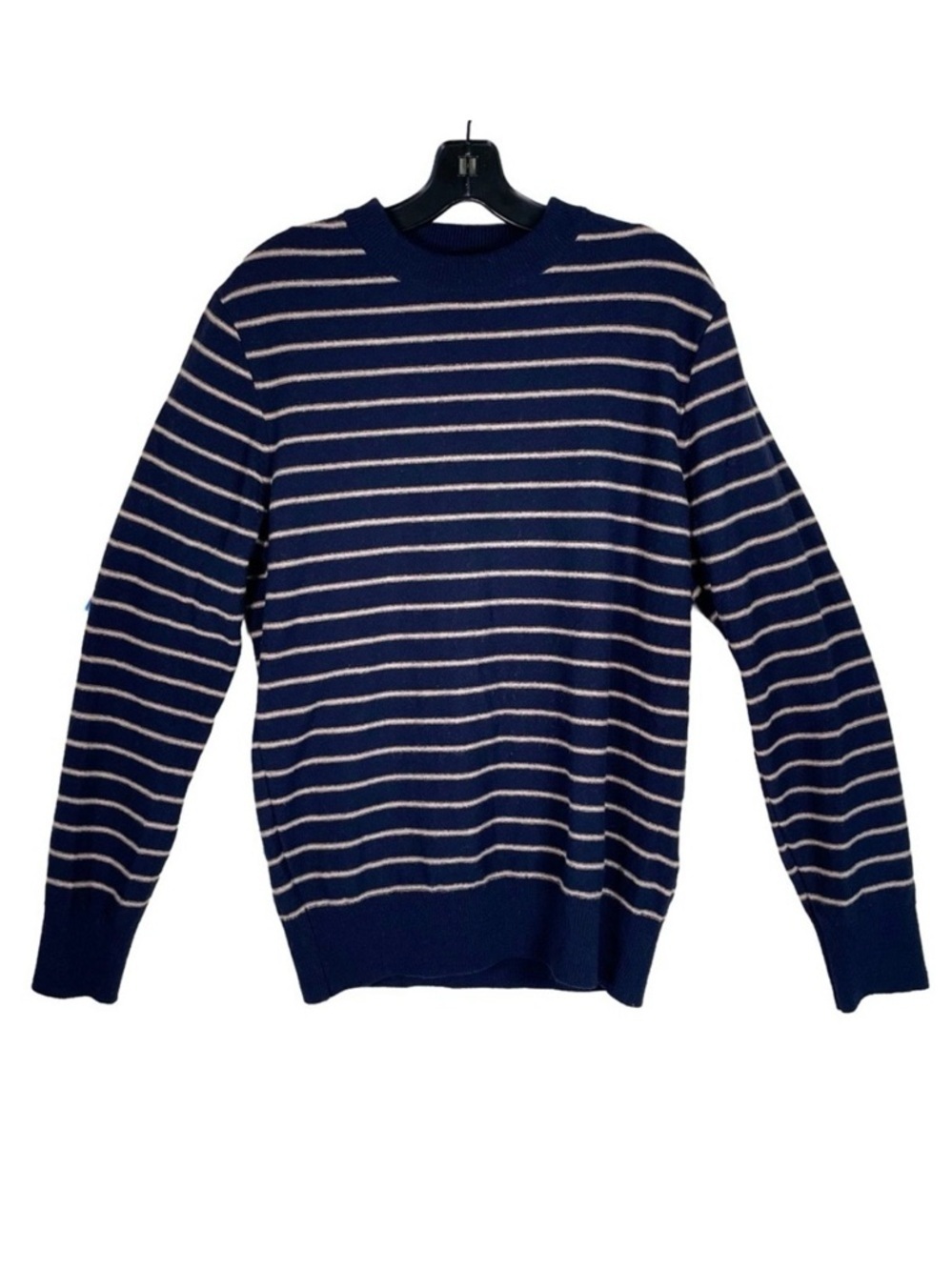 Oliver Spencer Blenheim Extra Fine Wool Navy Stripe Sweater Men’s M